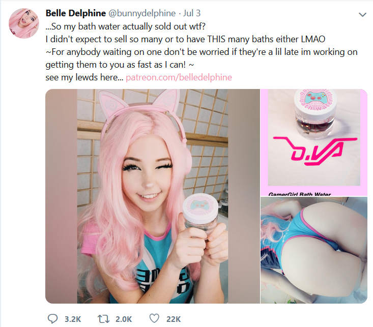 Getting Roasted by Facebook + Belle Delphine Selling Bath Water 